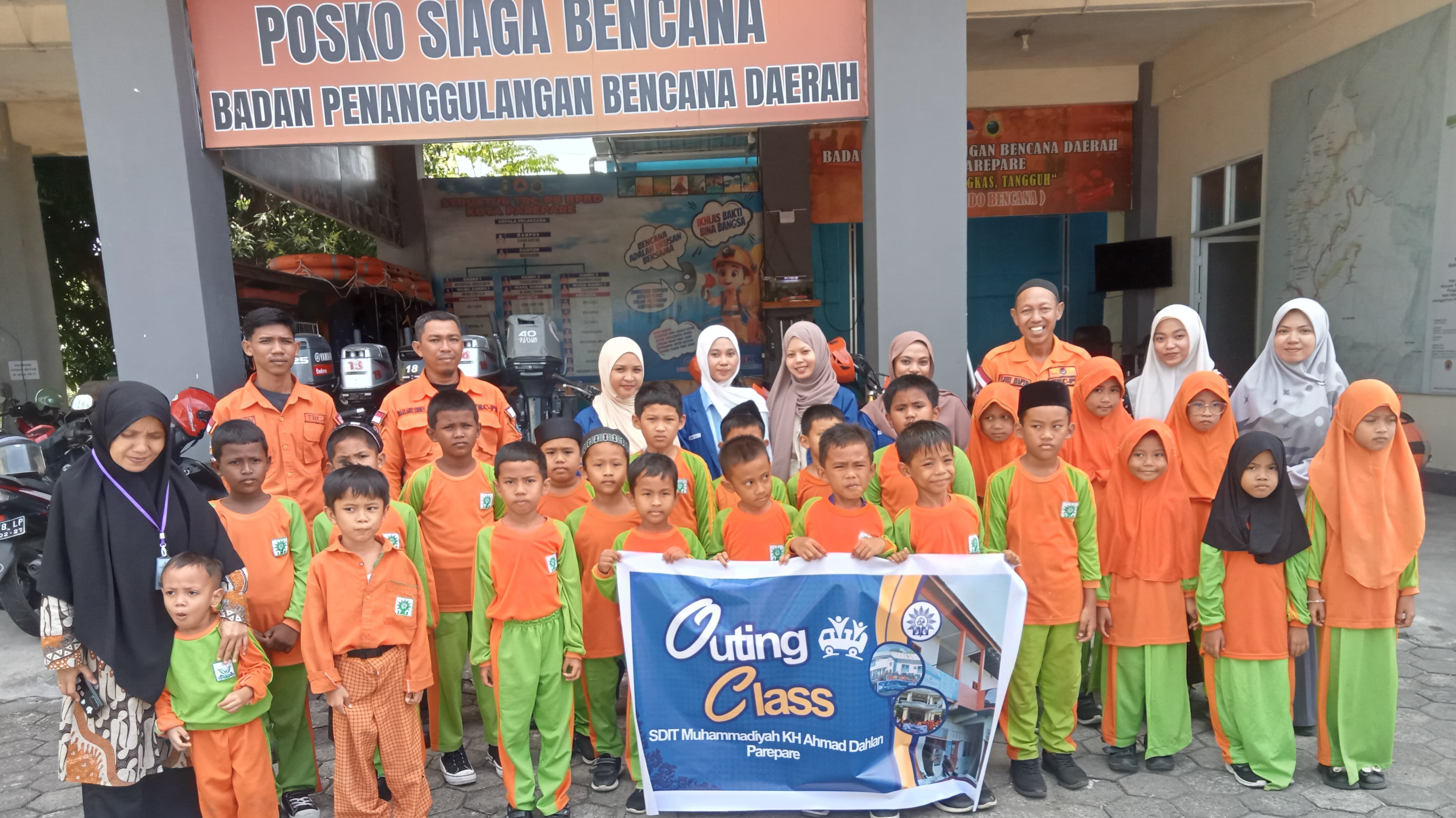Outing Class SDIT Muhammadiyah KH Ahmad Dahlan Parepare, Kunjungan ke BPBD